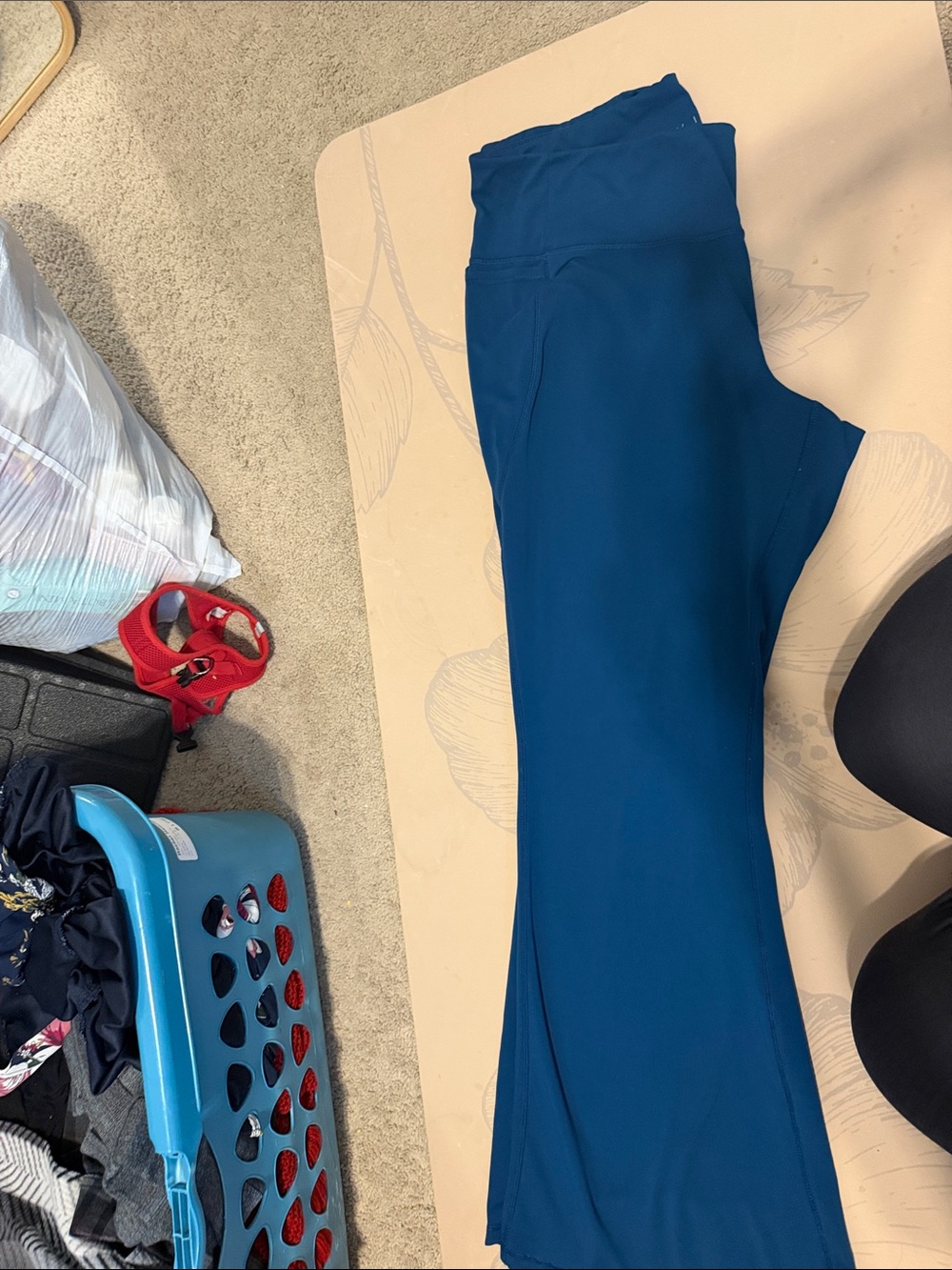 Lane Bryant Teal Wide-Leg leggings